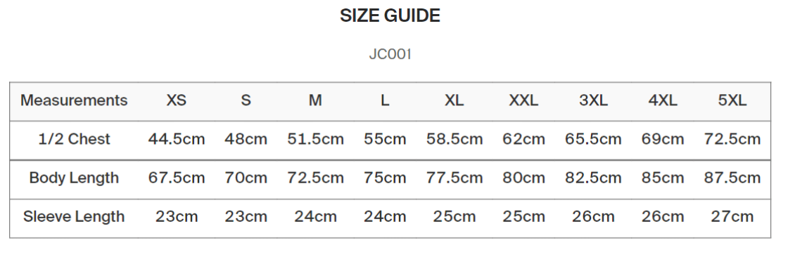 Bradfield CC - Long Sleeve T-Shirt - Unisex Fit - Size Guide